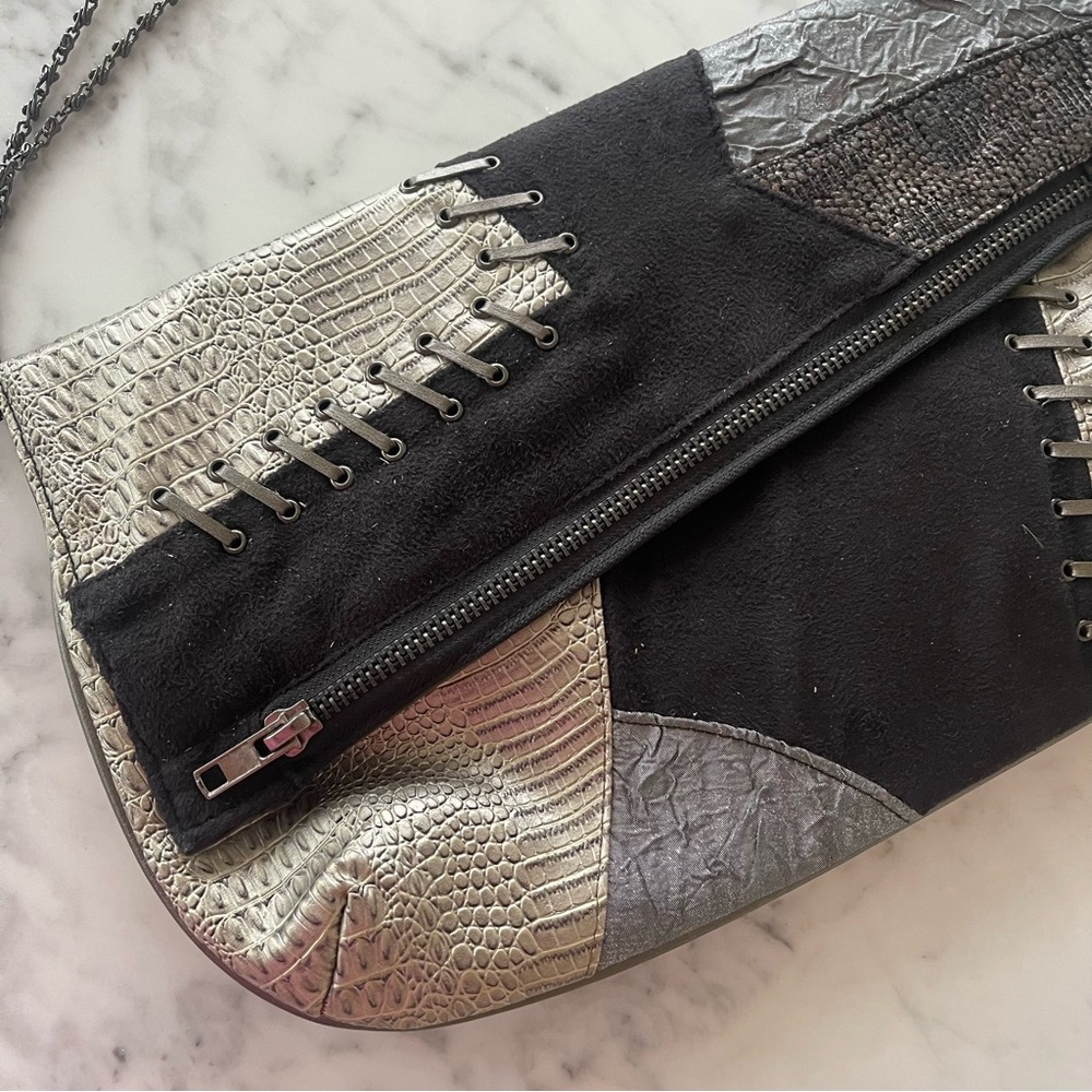 NEW Patch Clutch Vegan Leather